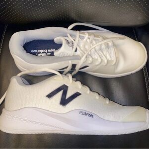 New Balance ProBank Tennis Pickleball Shoes 9.5 White Navy